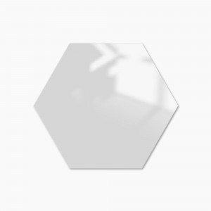 Стеклянная магнитная доска шестиугольная, цвета "Белый", классическая