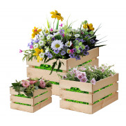 Деревянные ящики для цветов