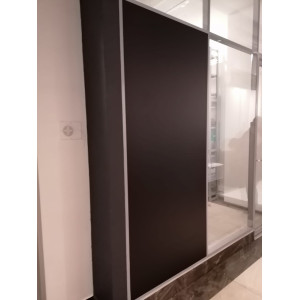 Магнитно-меловая пленка черного цвета "Матовая", ширина 120 см