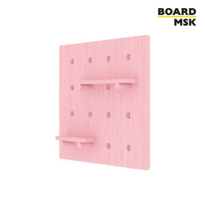 Пегборд настенный квадратный, цвета "Розовый"