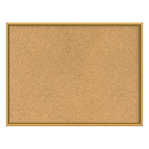 Пробковая доска прямоугольная в раме цвета "Золотой", классическая
