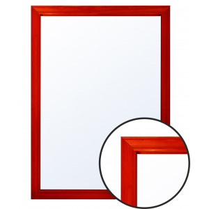 Рамка деревянная «Со стеклом», цвета "Красный"