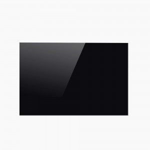 Стеклянная магнитная доска прямоугольная, цвета "Черный", классическая
