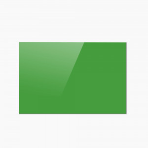 Стеклянная магнитная доска прямоугольная, цвета "Зеленый", классическая