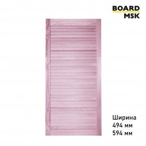 Жалюзийный фасад прямоугольный, цвета "Розовый", ширина 494 мм, 594 мм