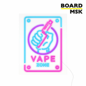 Неоновая вывеска для табачного магазина "Vape", классическая