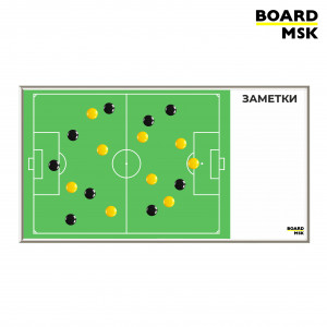 Магнитно-маркерная доска в алюминиевой рамке, тактическая "Для Футбола #1", большая