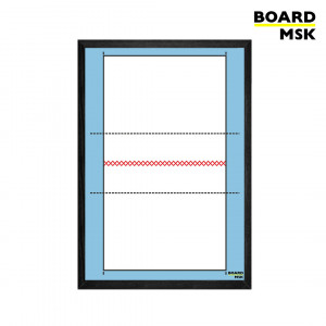 Вертикальная магнитно-маркерная доска в рамке цвета "Черный", тактическая "Для Волейбола #1", большая