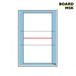 Вертикальная магнитно-маркерная доска в алюминиевой рамке, тактическая "Для Волейбола #1", большая