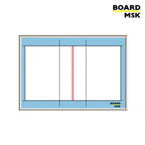 Магнитно-маркерная доска в алюминиевой рамке, тактическая "Для Волейбола #2", большая