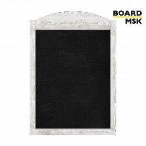 Меловая доска прямоугольная в раме цвета "Красный", с отделением под логотип #2 (вертикальная) Меловая доска прямоугольная в раме цвета "Красный", с отделением под логотип #2 (вертикальная)