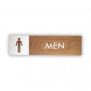 Табличка информационная горизонтальная "Туалет" "MEN"