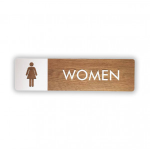 Табличка информационная горизонтальная "Туалет" "WOMEN"