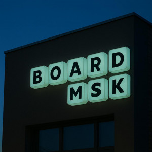 Световой короб квадратный из акрила