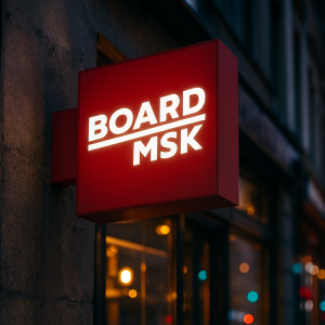 Световой короб с плоттерной аппликацией квадратный из акрила и пвх на улицу