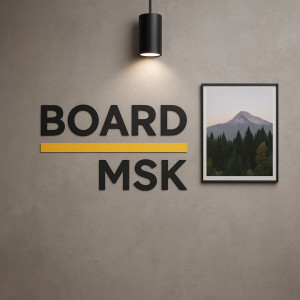 Плоские буквы из полистирола с прямым светильником 