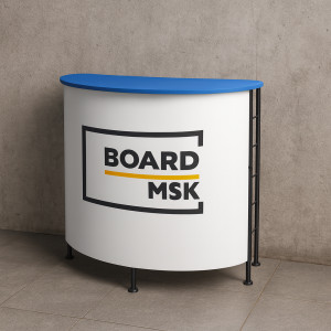 Промостойка “Классическая” овальная из ПВХ на металлическом каркасе  Промостойка “Классическая” овальная из ПВХ на металлическом каркасе