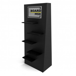 Промостойка из ПВХ с полками Промостойка из ПВХ с полками