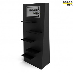 Промостойка из ПВХ с полками Промостойка из ПВХ с полками