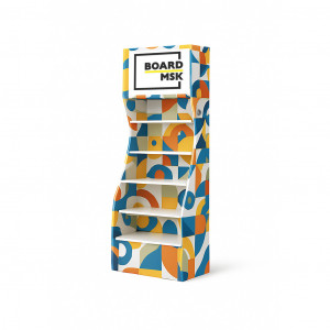 Буклетница деревянная “Классическая” с отделением под логотип №2