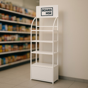 Буклетница деревянная с металлическим каркасом Буклетница деревянная с металлическим каркасом