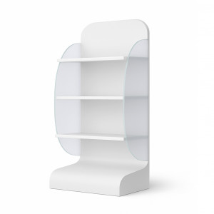 Буклетница деревянная с боковыми частями из матового стекла Буклетница деревянная с боковыми частями из матового стекла