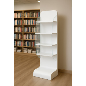 Буклетница деревянная с боковыми частями из матового стекла Буклетница деревянная с боковыми частями из матового стекла