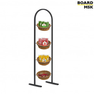 Промостойка с корзинами на металлическом каркасе 