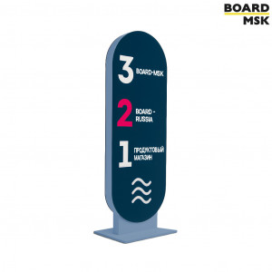 Информационная стелла-указатель напольная из ЛДСП