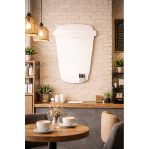 Фигурная магнитно-маркерная доска “Стаканчик кофе” 