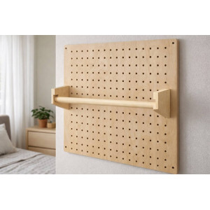 Рейл для пегборда из дерева цвета "Сосна"