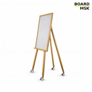 Флипчарт вертикальный магнитно-маркерный односторонний на треноге на колесиках