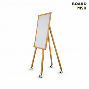 Флипчарт вертикальный магнитно-маркерный односторонний на треноге на колесиках