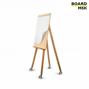 Флипчарт для бумаги деревянный с магнитным держателем