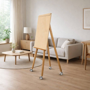 Флипчарт для бумаги деревянный с магнитным держателем