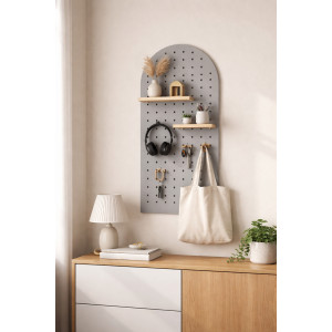 Настенный пегборд Board-Msk деревянный "арочный" цвета под RAL