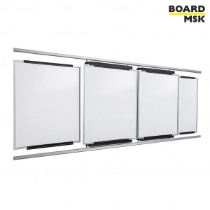 Рельсовая система с магнитно-маркерными модулями Board-msk в алюминиевых рамках