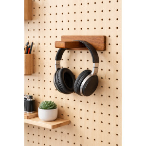 Держатель для наушников Board-msk деревянный для пегборда Держатель для наушников Board-msk деревянный для пегборда
