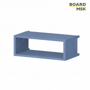 Полка для пегборда Board-msk деревянная, прямоугольная, горизонтальная №2