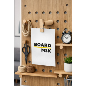 Прищепка деревянная для пегборда Board-msk