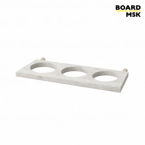 Подставка для цветов с 3 отделениями деревянная для пегборда Board-msk 
