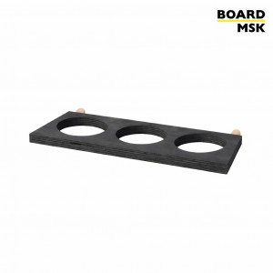 Подставка для цветов с 3 отделениями деревянная для пегборда Board-msk 