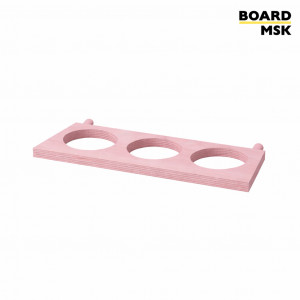 Подставка для цветов с 3 отделениями деревянная для пегборда Board-msk 