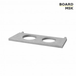Подставка для цветов с 2 отделениями деревянная для пегборда Board-msk 