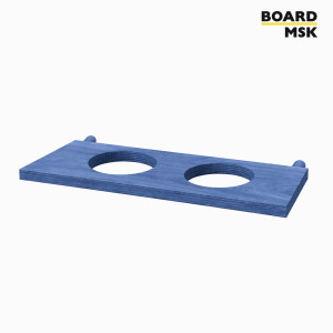 Подставка для цветов с 2 отделениями деревянная для пегборда Board-msk 