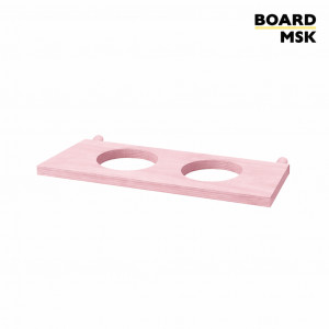 Подставка для цветов с 2 отделениями деревянная для пегборда Board-msk 