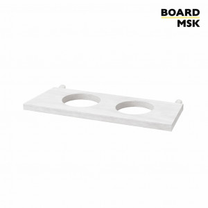 Подставка для цветов с 2 отделениями деревянная для пегборда Board-msk 