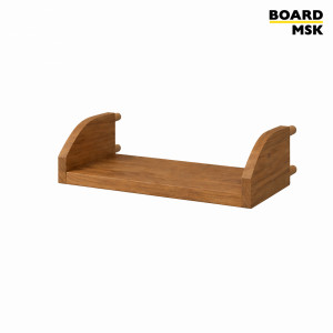 Полка для пегборда Board-msk деревянная с боковыми бортами 