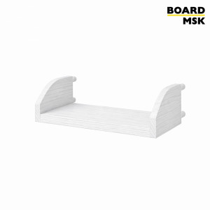 Полка для пегборда Board-msk деревянная с боковыми бортами 