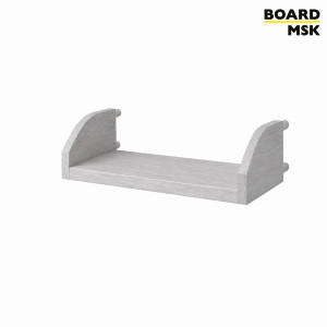 Полка для пегборда Board-msk деревянная с боковыми бортами 